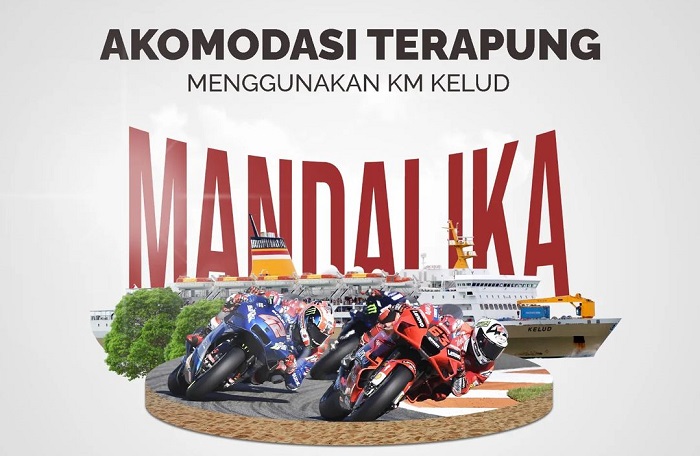 PT Pelayaran Nasional Indonesia (Pelni) mengirimkan KM Kelud untuk mendukung gelaran MotoGP 2022 di Sirkuit Mandalika yang berlangsung pada 18-20 Maret 2022.