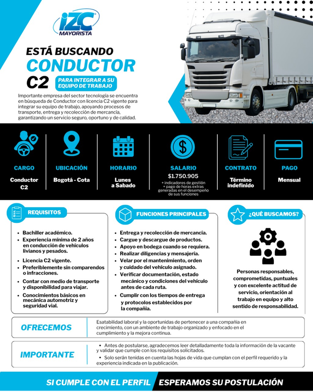 Propuesta Conductor con licenciaC2