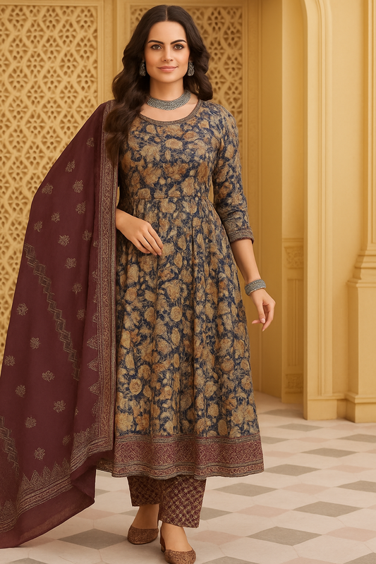Royal Contrast Kurti Sets