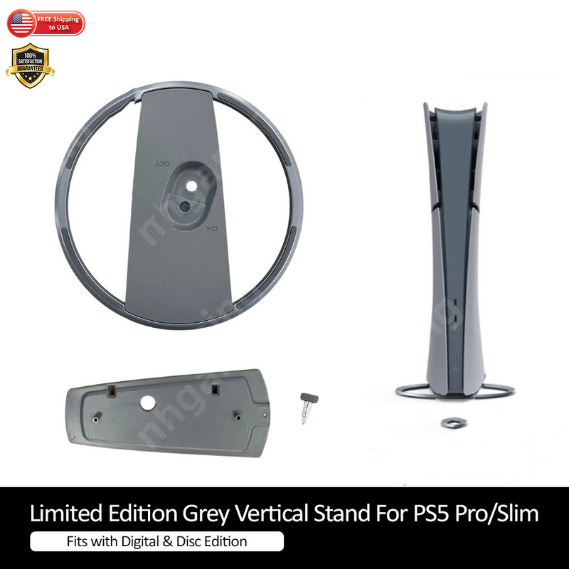 30th Anniversary GREY PS5 PRO SLIM Vertical Stand DISC DGITAL For