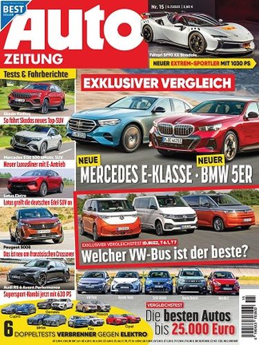 Cover: Auto Zeitung Magazin No 15 vom 05  Juli 2023