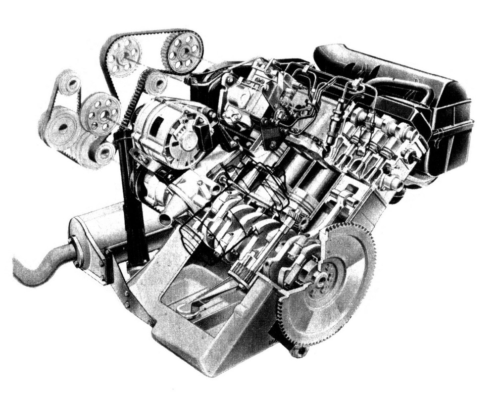Volkswagen 1,6 Litros L4 Diesel motor by artist 