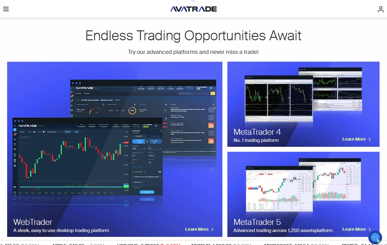 Avatrade regulated broker Ireland trading platforms metatrader.
