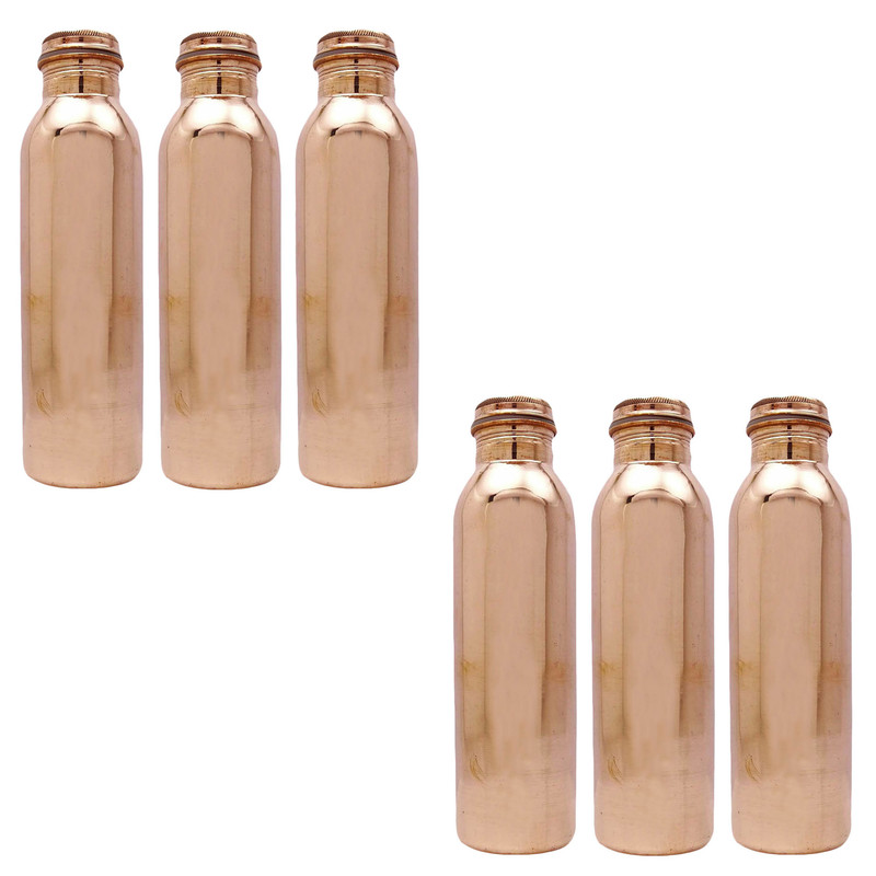 Botella de agua de cobre 100 % puro Yoga Ayurveda beneficios para la salud 950 ml para regalo - Imagen 6 de 6