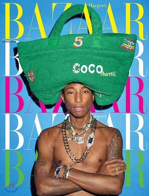 Pharrell Williams On The Cover Of ‘Harper’s Bazaar Korea’ April Issue (Update) (2019)