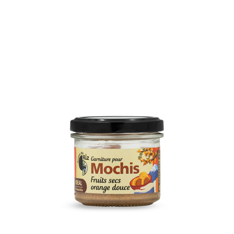 Garniture pour mochis Fruits secs & Orange douce, Autour du Riz, 100g