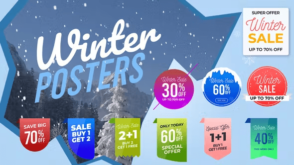 Videohive - Winter Sale Posters & Labels 51331924