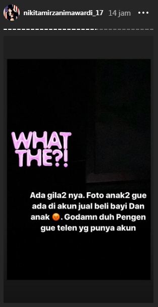 Unggahan kekesalan Nikita Mirzani
