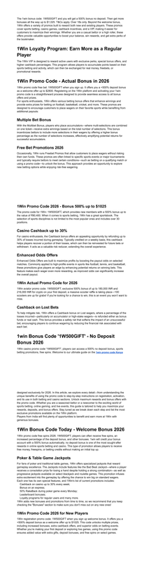 1Win Free Spins 1W500GIFT Casino Bonus