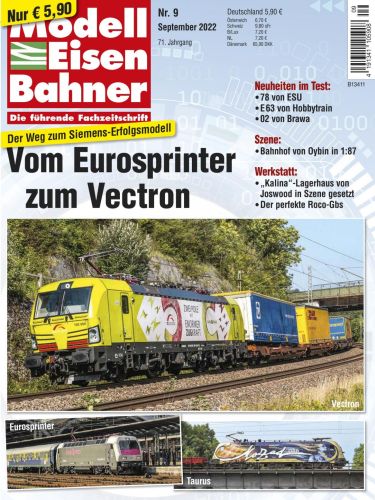 Cover: Modelleisenbahner Magazin September No 09 2022 Cover: Modelleisenbahner Magazin September No 09 2022
