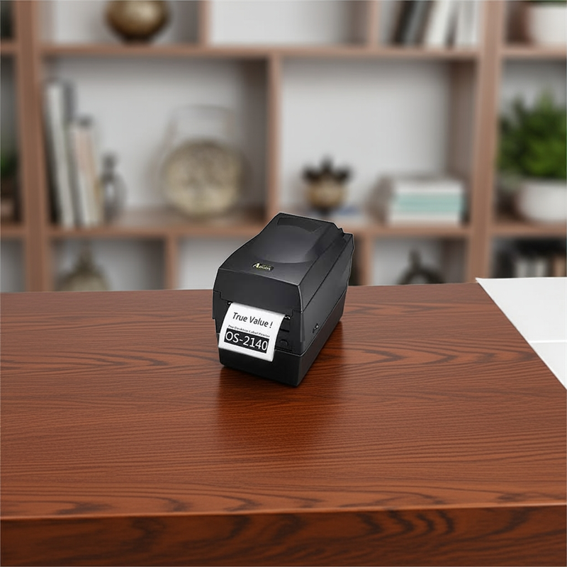 Impressora Argox OS-2140 em um balcão de varejo