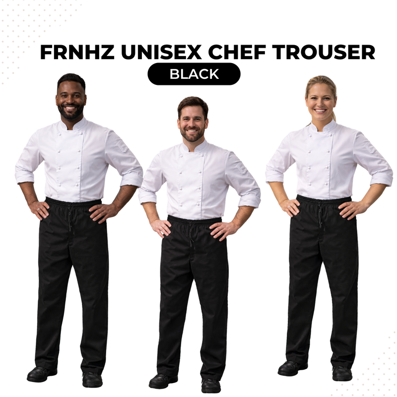 Chef Trouser Black Front