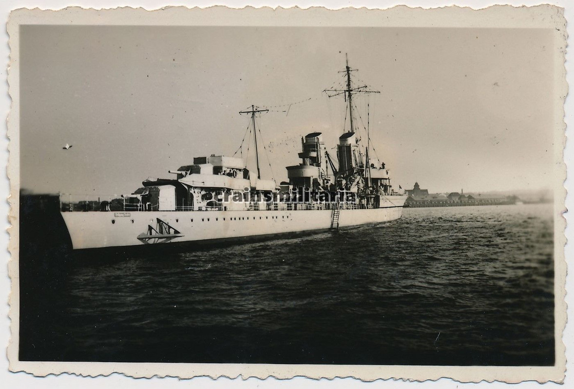 Orig. Foto Kriegsmarine Schiff Zerstörer m. Kenn