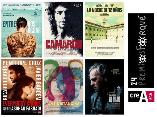 CREA SGR HA TRABAJADO CON 6 DE LAS PELÍCULAS NOMINADAS EN LOS PREMIOS JOSÉ MARÍA FORQUÉ