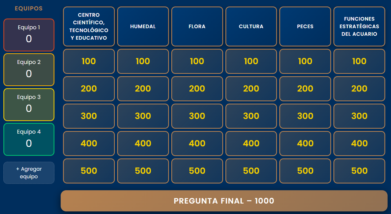 Vista previa Grilla educativa