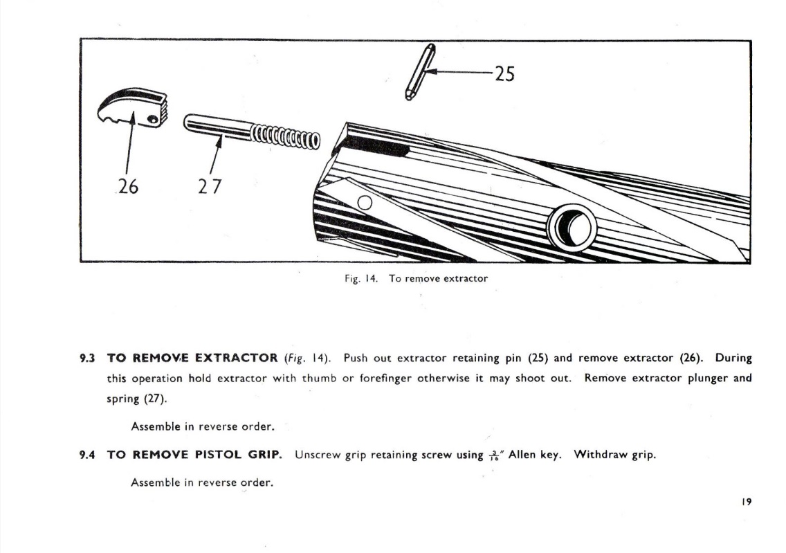 Sterling sub-machine gun user handbook 19