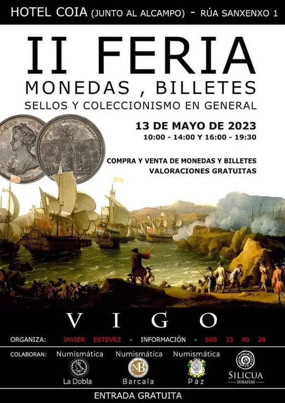 II Feria en Vigo: Monedas, Billetes, Sellos y Coleccionismo en General. A