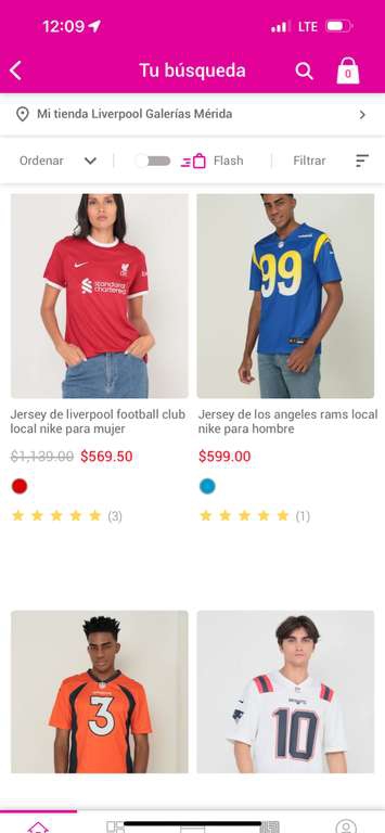 Liverpool Jersey Nike desde $599 

