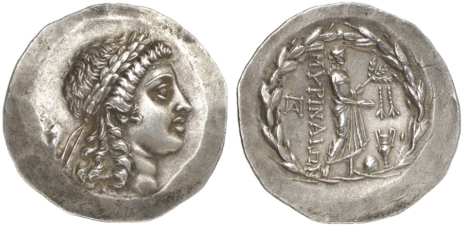 Tetradracma. Mirina (Aeolis, Misia). Reino de Pérgamo. 155-145 a.C. 1704577