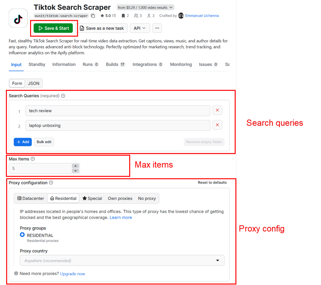 Tiktok Search Scraper