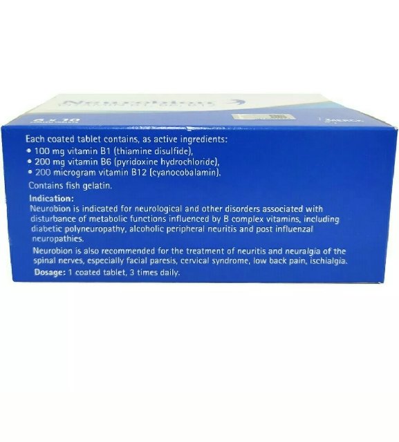 NEUROBION Vitamin B1,B6 & B12 Nerve Relief Numbness Tingling (60 pcs