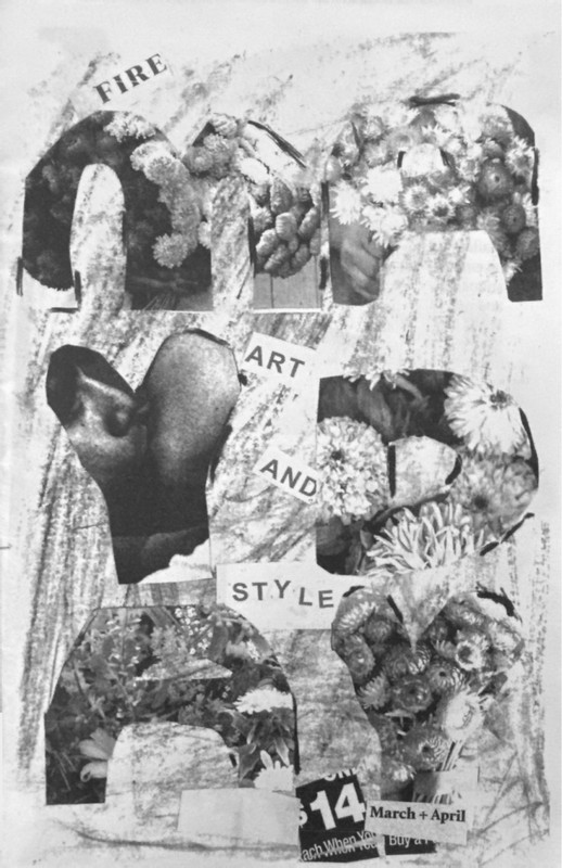 The cover of a zine titled fire art and style