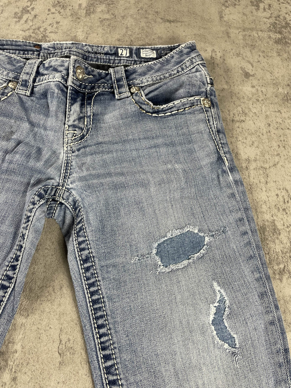 Miss Me Jeans S Bootcut Vintage Y2k Rare Hip Hop Embroidered GJ0282 6
