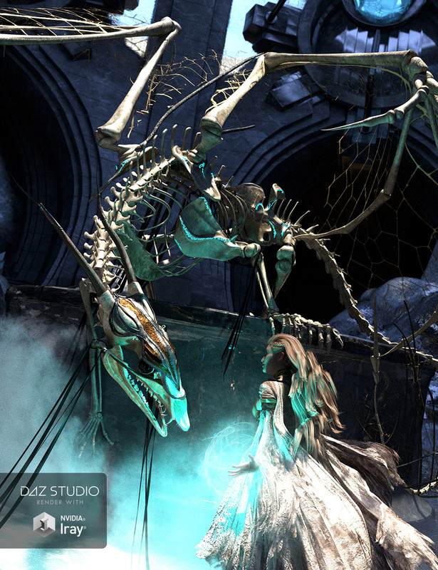 dForce Dragon Wraith Skeleton and Accessories dForce Dragon Wraith Skeleton and Accessories