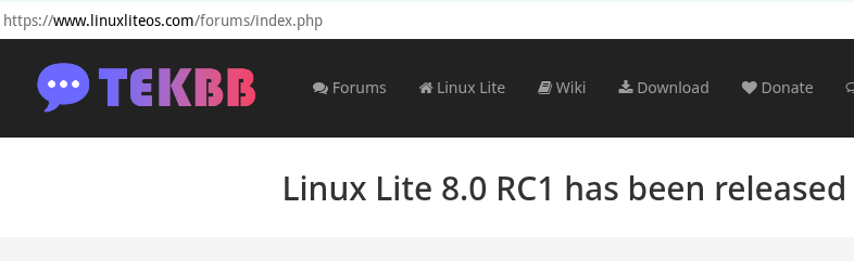 forum page