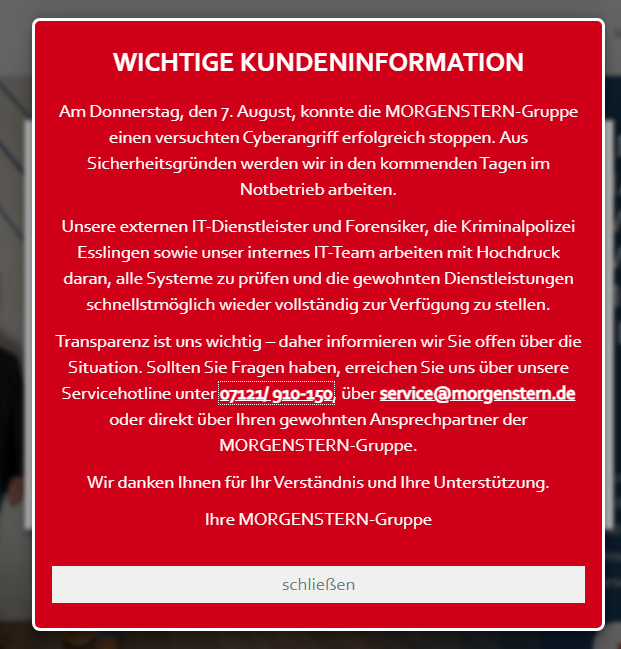 Morgenstern-Warnung