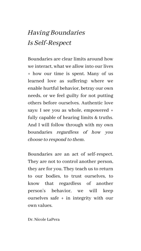 Boundaries Are An Act of Self-Respect