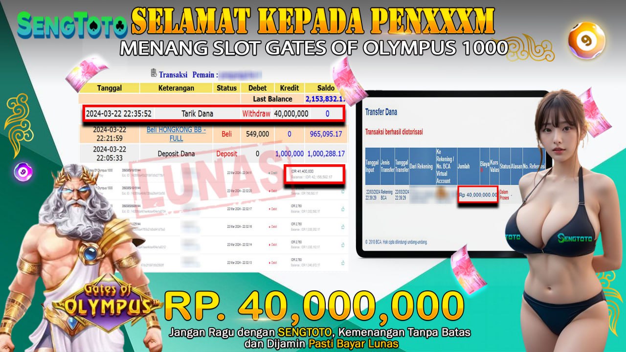 BUKTI PEMBAYARAN SLOT GATES OF OLYMPUS 1000