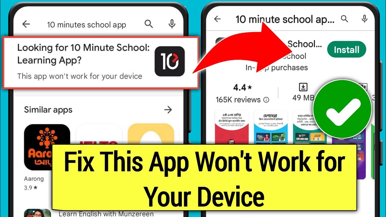 Fix “This App Won’t Work for Your Device” in Play Store