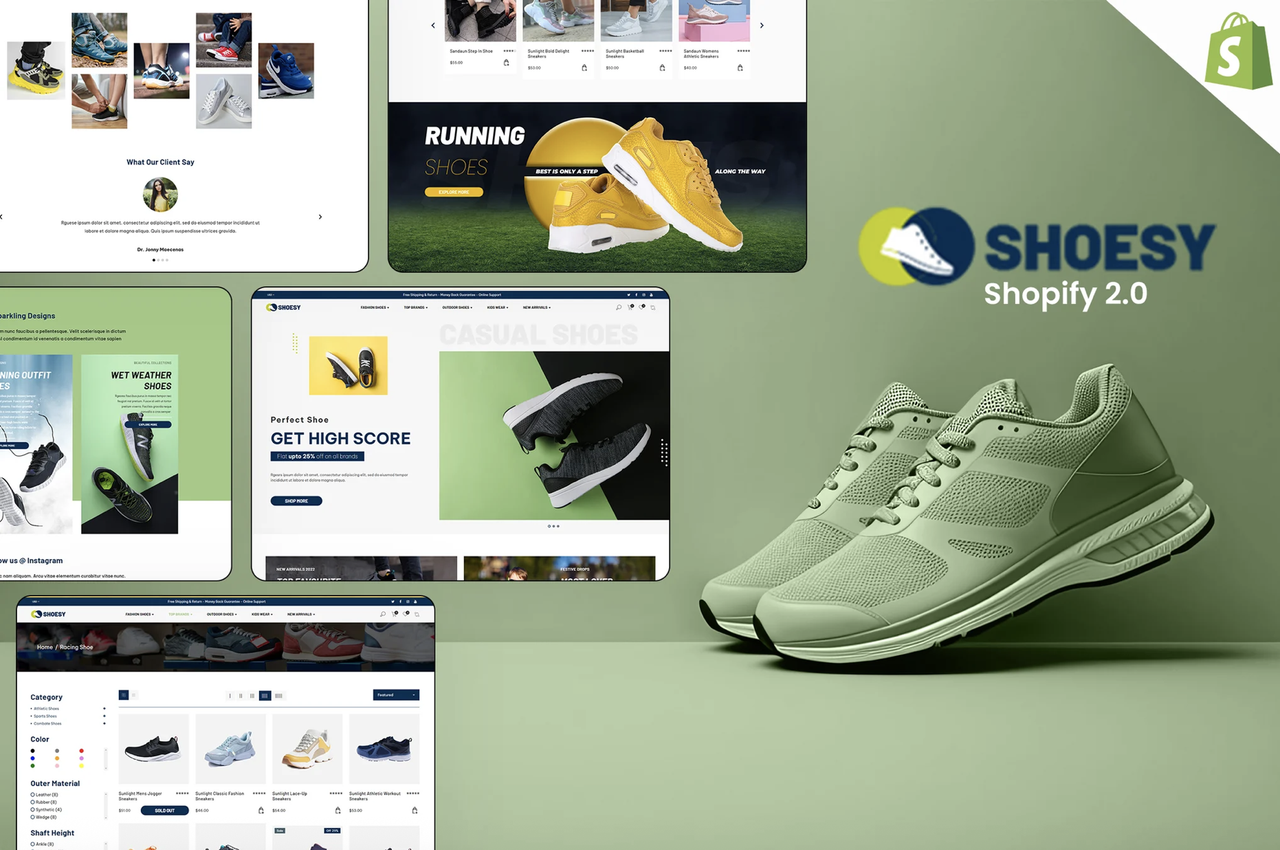 Shoesy - Footwear, Shoes Store Shopify Theme