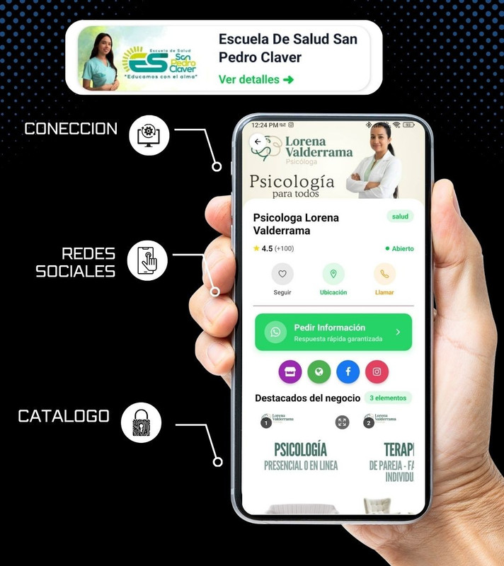 App en acción