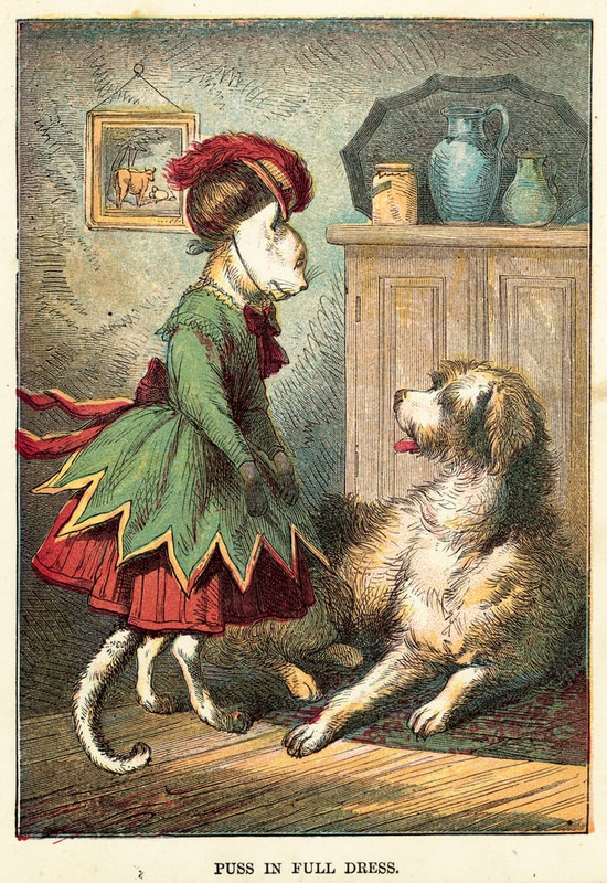 8-English-School-Puss-in-full-dress-Meister-Drucke-411448