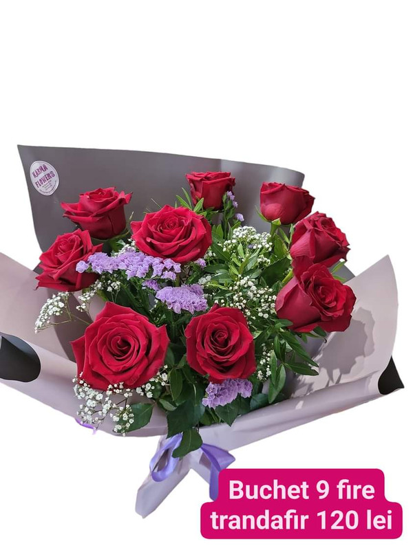 Buchet 9 trandafiri