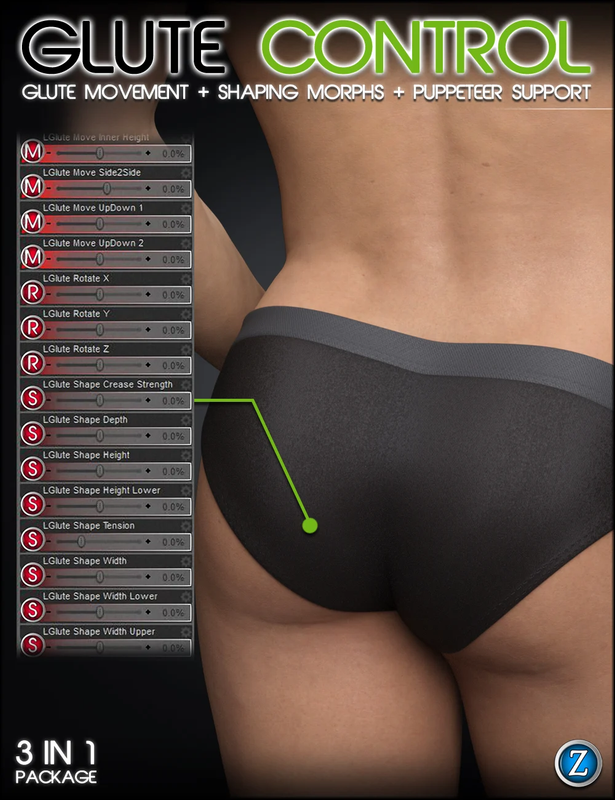 Glute Control for Genesis 3 and 8 Male(s)