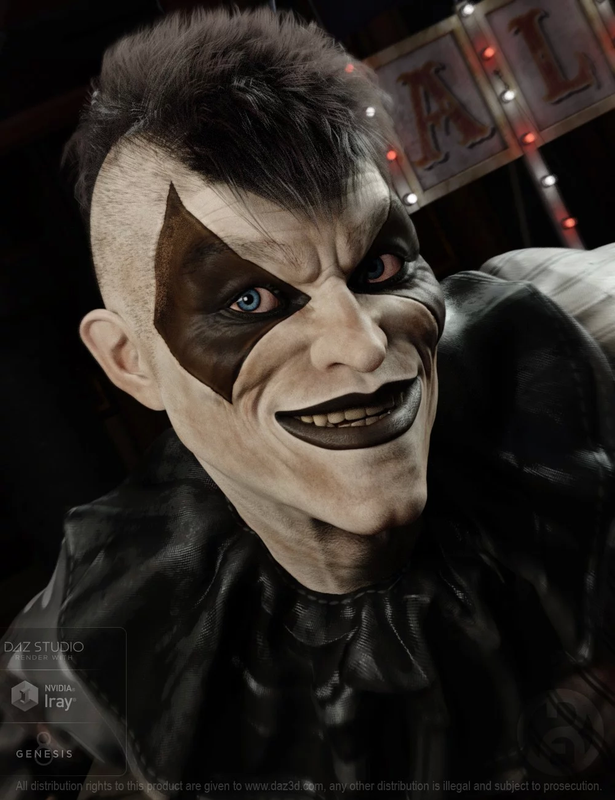 Broken Jester for Genesis 8 Male Broken Jester for Genesis 8 Male