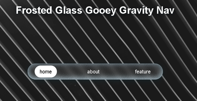 Frosted Glass Gooey SVG filter effect