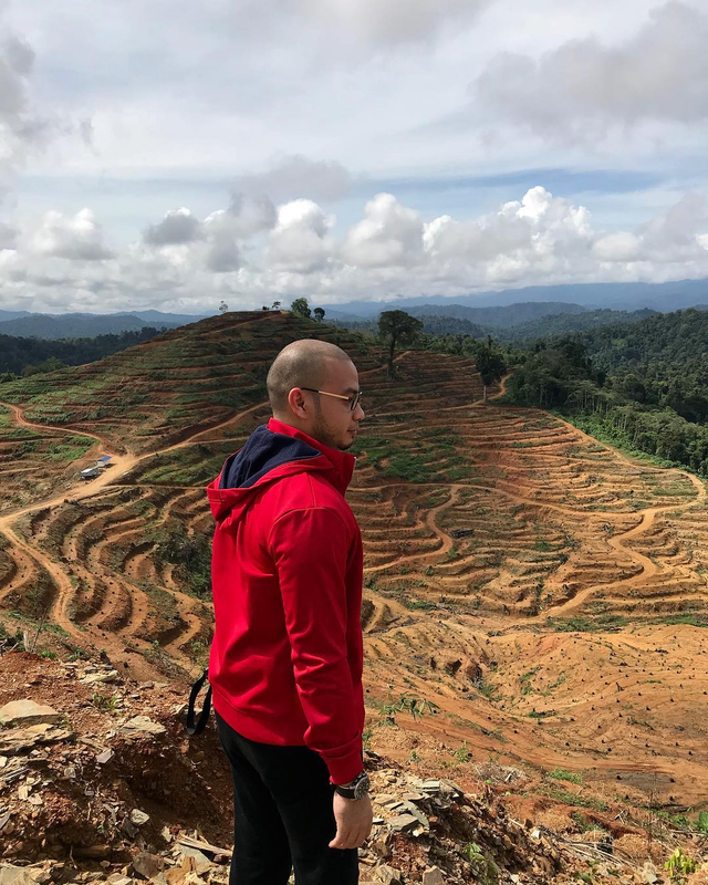 Bubu saat berada di sebuah perbukitan
