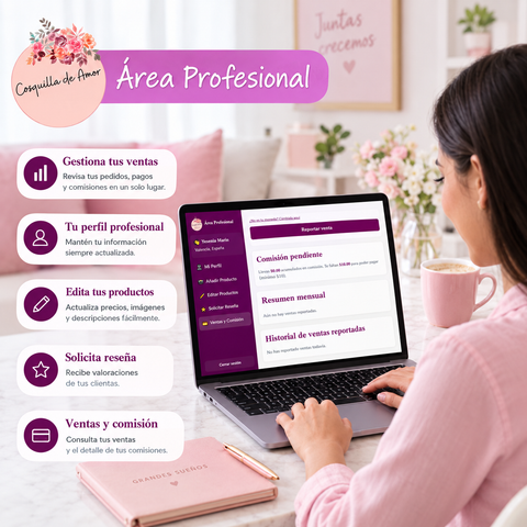 Área profesional de Cosquilla de Amor