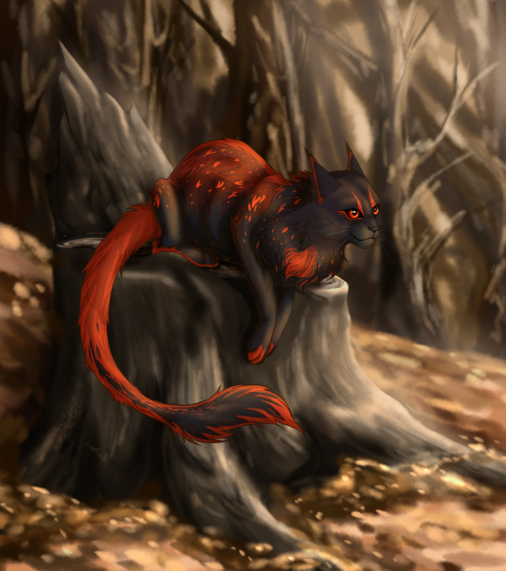 Пень сейчас сгорит