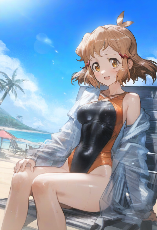 1girl, {{tachibana hibiki (symphogear)}}, {{kobayashi ritz (artist)}}, {{reoen ( s-3378497303