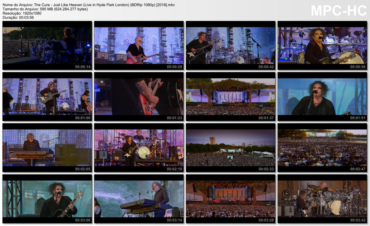 The Cure - Just Like Heaven (Live in Hyde Park London) (BDRip 1080p) [2018]