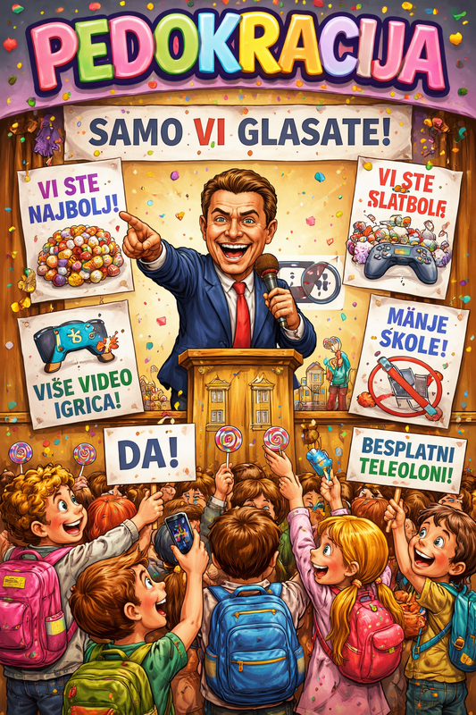 Colorful campaign for kids votes