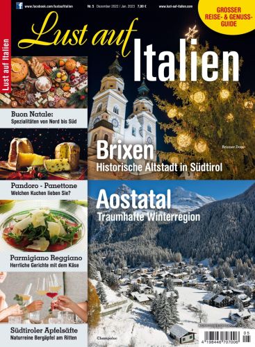 Cover: Lust auf Italien Magazin No 05 Dezember-Januar 2023