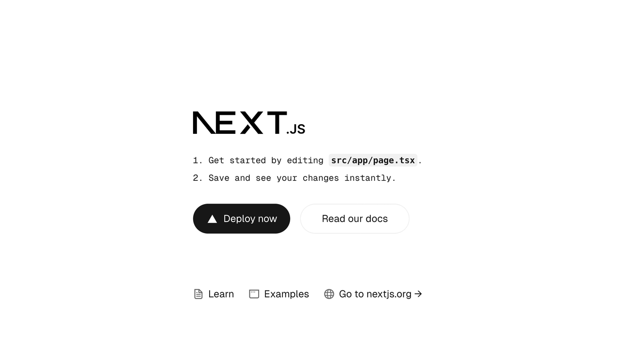 NextJS screen