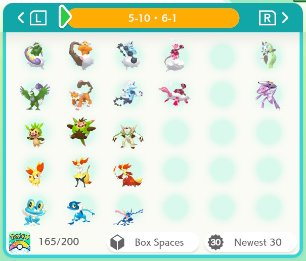 Harmony Friends' living dex, pages 5-10 and 6-1