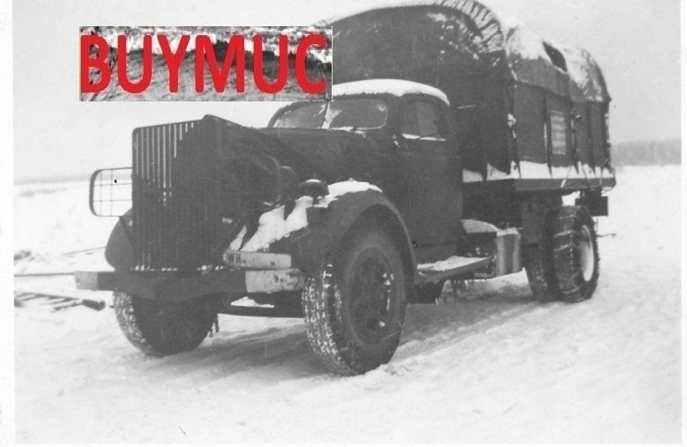 Foto russland wehrmacht lkw mit winterausrüstung